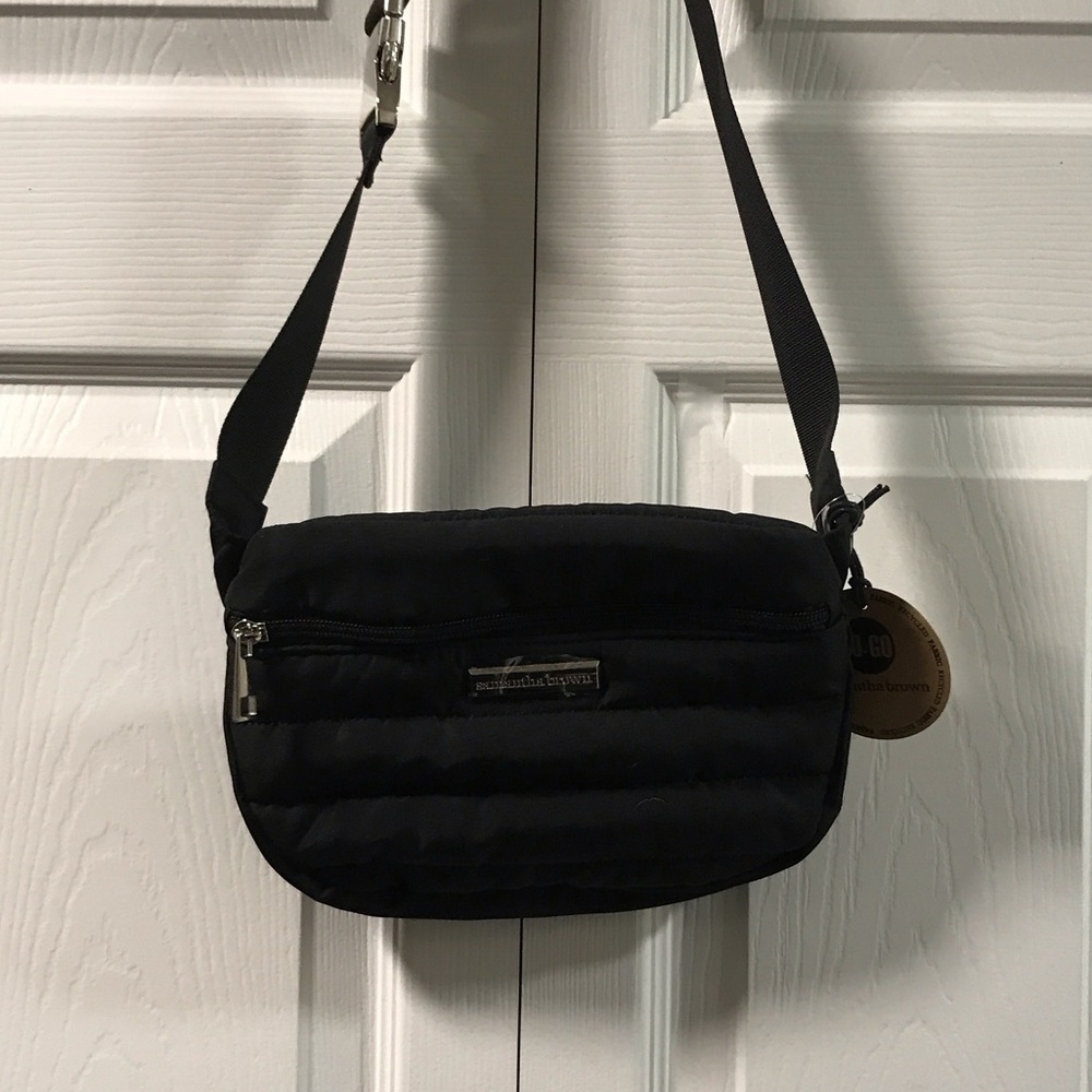 Samantha Brown To-Go Black Crossbody / Fanny Pack Bag